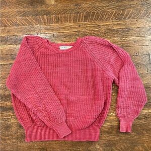 Vintage L.L. Bean Women's Pink Sweater